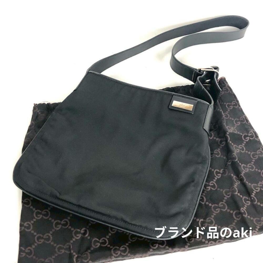 Gucci Shoulder Bag Interlocking Leather Black Crossbody - Picture 2 of 10